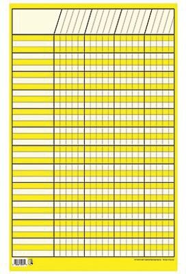Creative Teaching Press Yellow Small Vertical Incentive Chart, 14 x 22 (CTP5072)