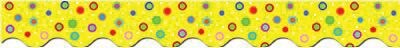 Dots on Yellow Border, 35/pkg
