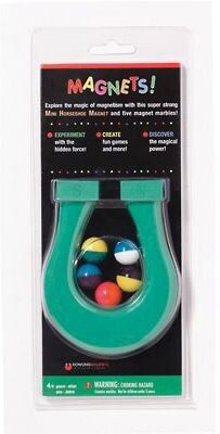 Mini Horseshoe Magnet & 5 Magnet Marbles