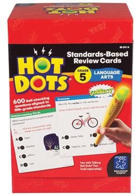 Hot Dots, Standards-Based Language Arts Cards, Grade 5 (2514)