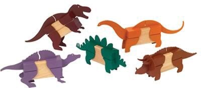 Guidecraft Block Mates Dinosaur, 20/Set (GD-7602)