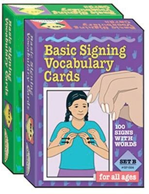 Basic Signing Vocabulary Cards, Set A