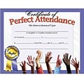 Hayes Certificate of Perfect Attendance, 8.5 x 11, Pack of 30 (H-VA613)