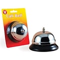 Ashley Hygloss Metal Desk Call Bell, 3.5 Base, Silver (HYG61500)