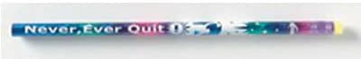 J.R. Moon Never, Ever Quit Motivational Pencil, Pack of 12 (JRM7472B)