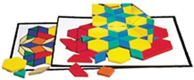 Intermediate Pattern Block Design Cards, 36 Designs