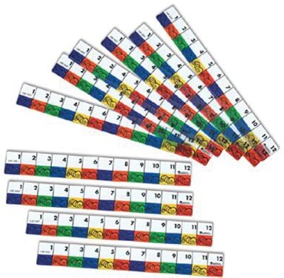 Learning Resources Transparent Inchworms 12 Standard Ruler, 10/Set (LER0357)