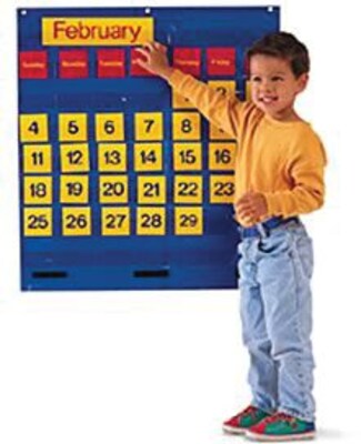 Learning Resources Bilingual Monthly Calendar Pocket Chart (LER2210)