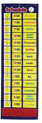 Learning Resources Daily Schedule Pocket Chart (LER2504)