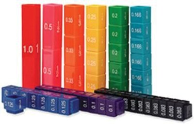 Learning Resources Fraction Tower Equivalency Cubes (LER2509)