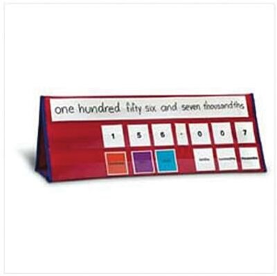 Learning Resources Place Value Tabletop Pocket Chart, 24 long x 9 wide x 7 high (LER3216)