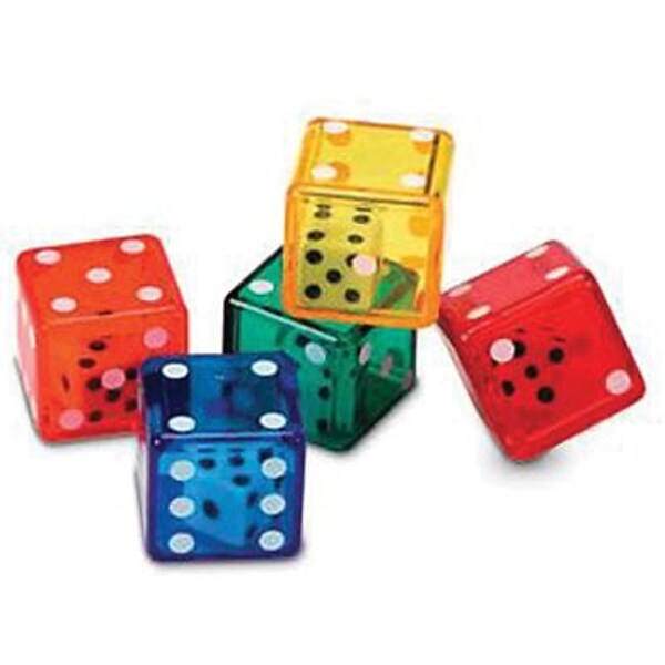 Dice in Dice, 3/4, Set of 72 (LER7697)