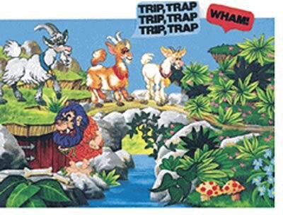 Billy Goats Gruff Flannelboard Set Pre-Cut
