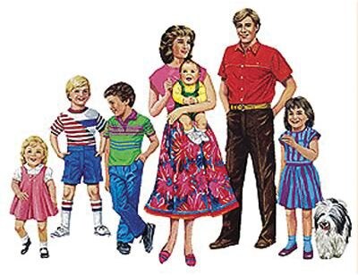 Little Folk Visuals® Flannel Board Set, Caucasian Family (LFV22207)