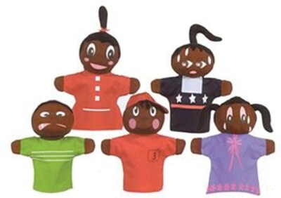 Hand Puppets, How Am I Feeling, African American, Set of 5