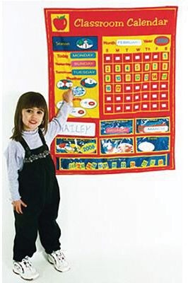 Get Ready Kids Classroom Calendar, Red/Yellow (MTB800)