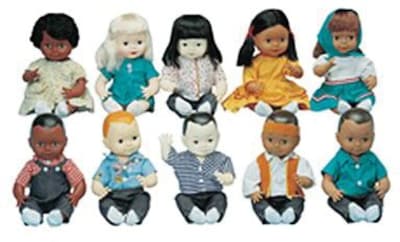 Multi-Ethnic School Doll, Set of all 10 dolls