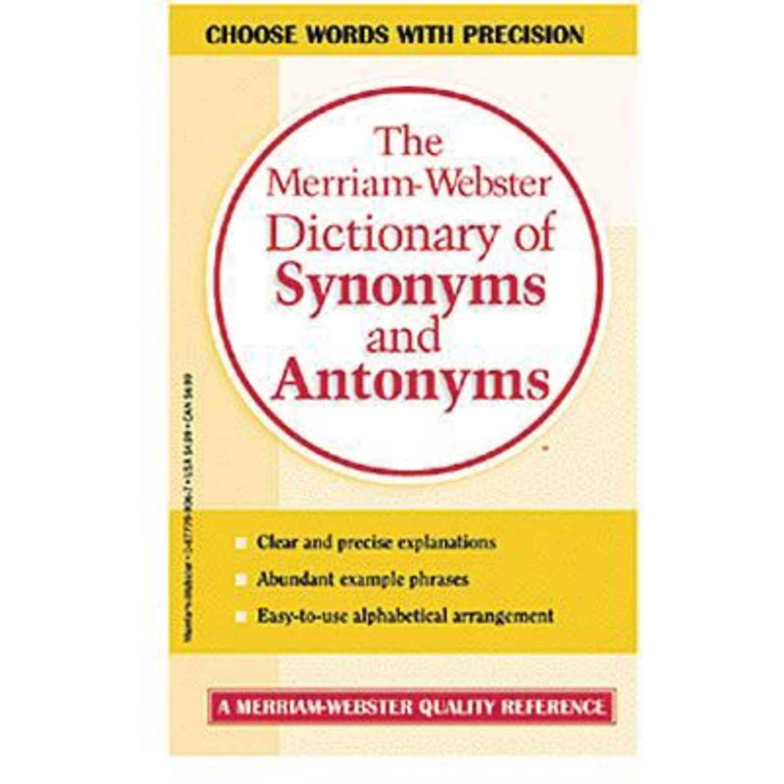 Merriam Websters Dictionary of Synonyms and Antonyms