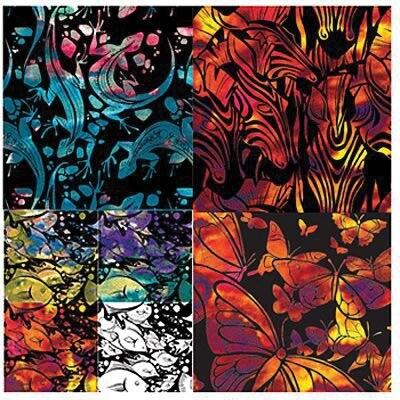 Wonderful Watercolor Design Paper, 4 Designs, 7-1/2 x 7-1/2, 24/sheets