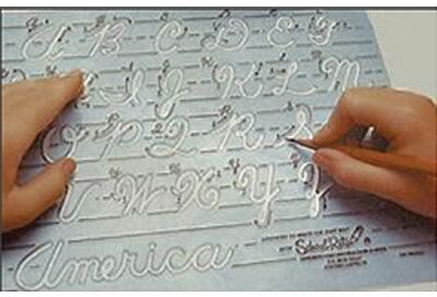 School-Rite® Uppercase Transitional Handwriting Template