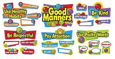 Good Manners Bulletin Board Set