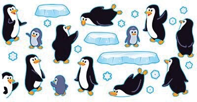 Bulletin Board Sets, Playful Penguins