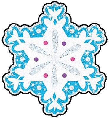 Trend® Mini Accents, Shimmering Snowflakes (Sparkle)