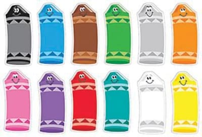 Trend Enterprises® Pre-kindergarten - 2nd Grades Classic Accents, Crayon Colors