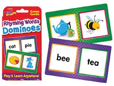 Rhyming Words Dominoes Challenge Cards®