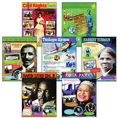 Trend® Learning Chart Combo Packs, African-American History