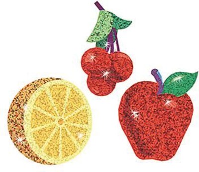 Trend Enterprises® Sparkle Stickers, Festive Fruit