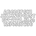 Splash Uppercase Ready Letters, White, 4