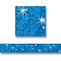 Trend Enterprises® Pre-kindergarten - 9th Grades Bulletin Board Border, Blue Sparkle