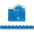 Trend Enterprises 2 1/4 x 32 1/2  Blue Sparkle Plus Terrific Trimmers, 10 Pack (T-92504)