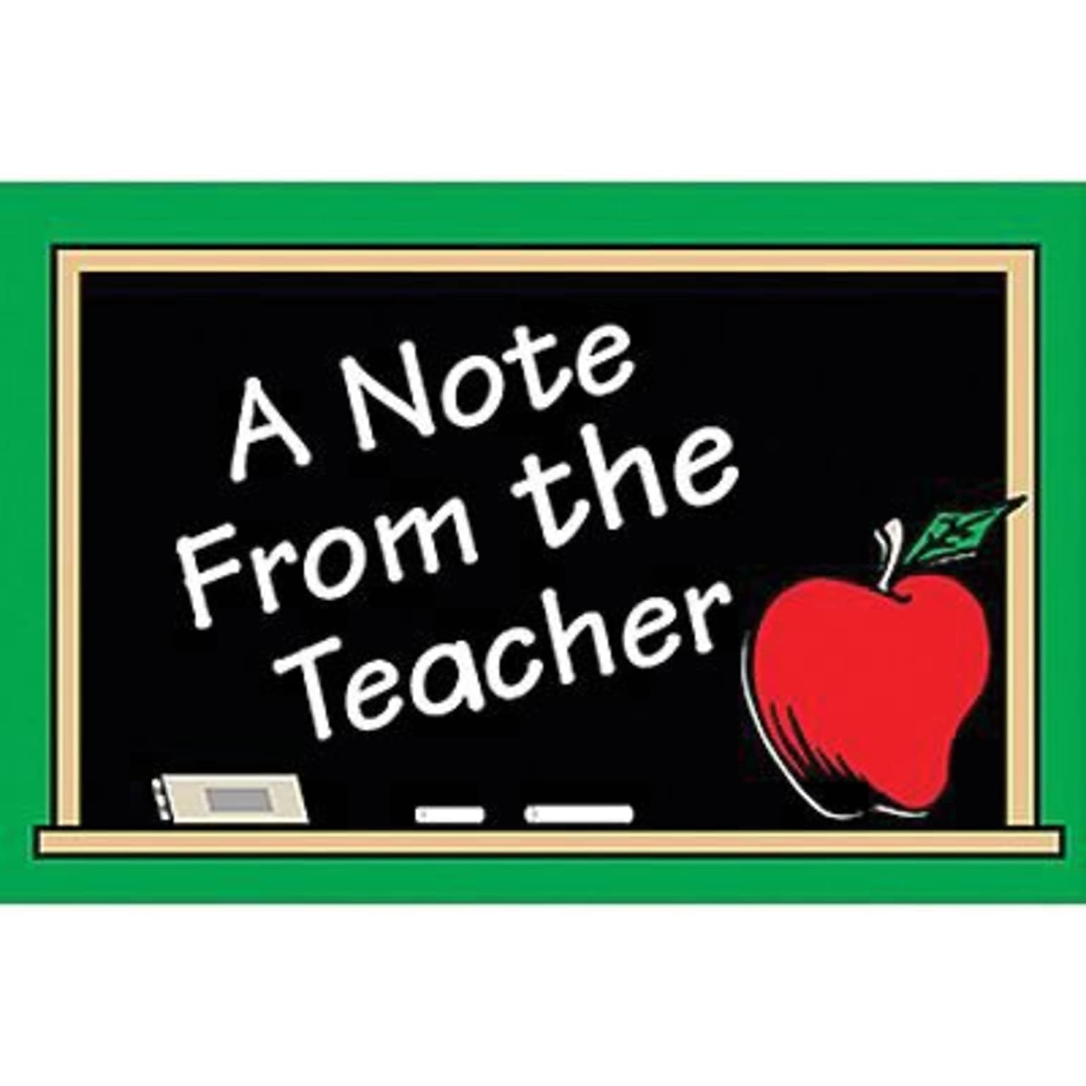 A Note from the Teacher Postcards
