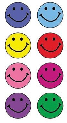 Teacher Created Resources Happy Faces Mini Stickers, 528/Pack, 12 Packs/Bundle (TCR1236-12)