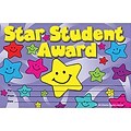 Star Student Award, 8-1/2 x 5-1/2, 25/pkg