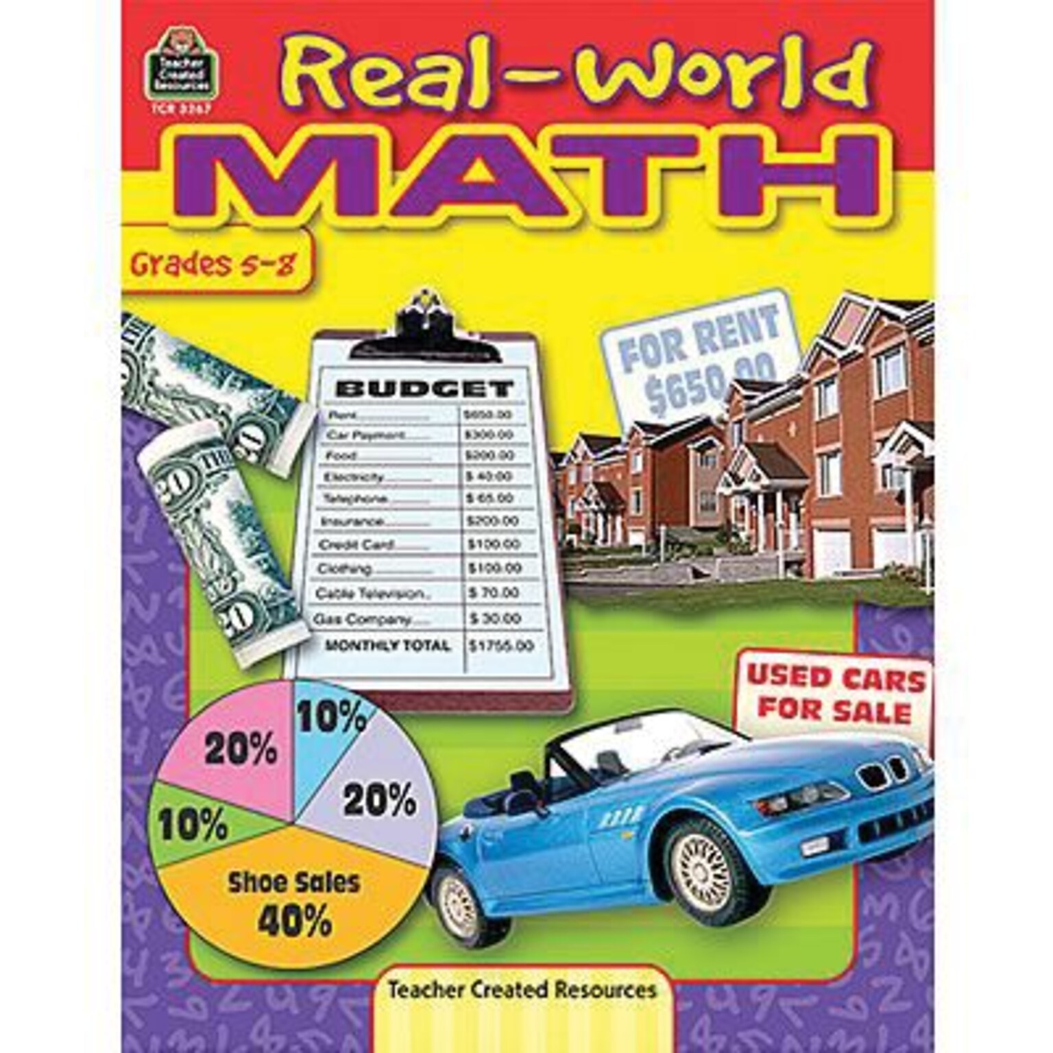 Real World Math, Grades 5 - 8, 2 Pack/Bundle (TCR3267)