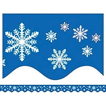 Teacher Created Resources 2 3/16 x 35 Snowflakes Border Trim, 12 Pack(TCR4139)