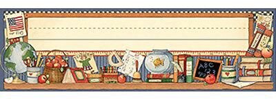 School Time Flat Name Plates from Susan Winget