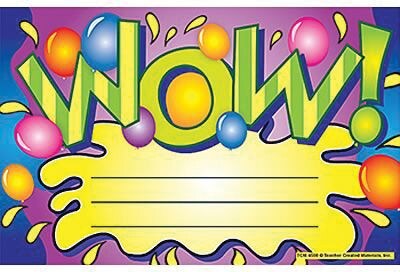 Teacher Created Resources WOW Awards, Pack of 25 (TCR4500)