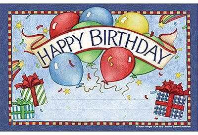 Susan Winget Happy Birthday Awards