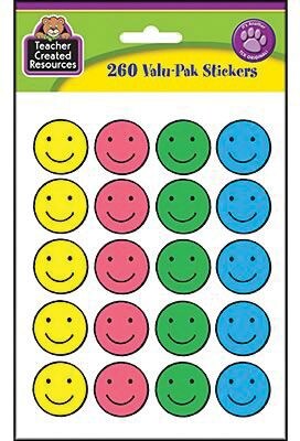 Teacher Created Resources Stickers, Happy Face Valu-Pak