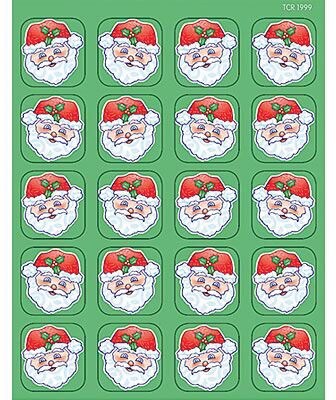 Teacher Created Resources Stickers, Santa