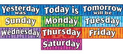 Days of the Week Headliners