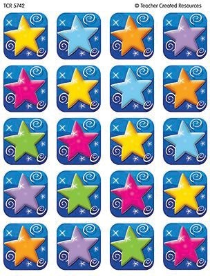 Teacher Created Resources Colorful Stars Stickers, Pack of 120 (TCR5742)