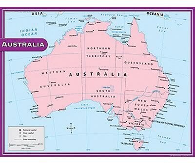 Australia Map Chart