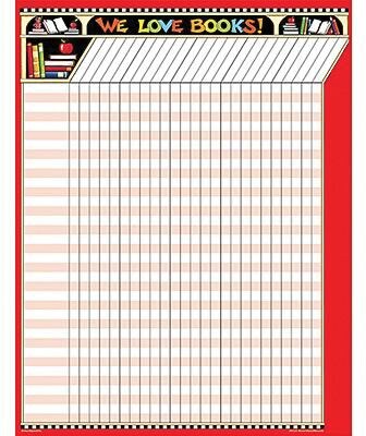 Teacher Created Resources ME We Love Books Incentive Chart, 17 x 22 (TCR7671)