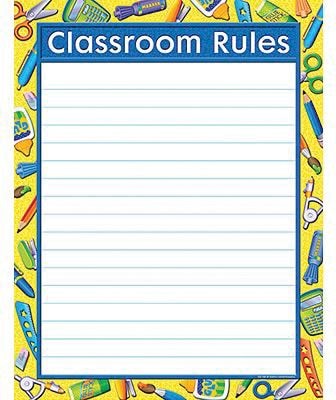 Tools for School Classroom Rules Chart
