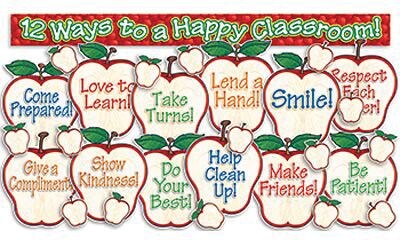 Happy Classroom Apples Bulletin Board Set